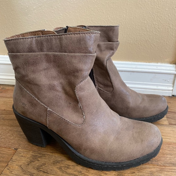 Boc Size 8.5 Heeled Boots Lighter Brown Tan - Picture 1 of 6